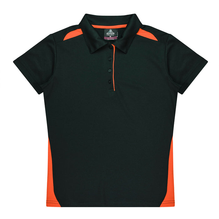 Paterson Lady Polos - BLACK/ORANGE