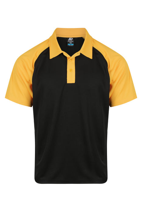 Manly Mens Polos - BLACK/GOLD