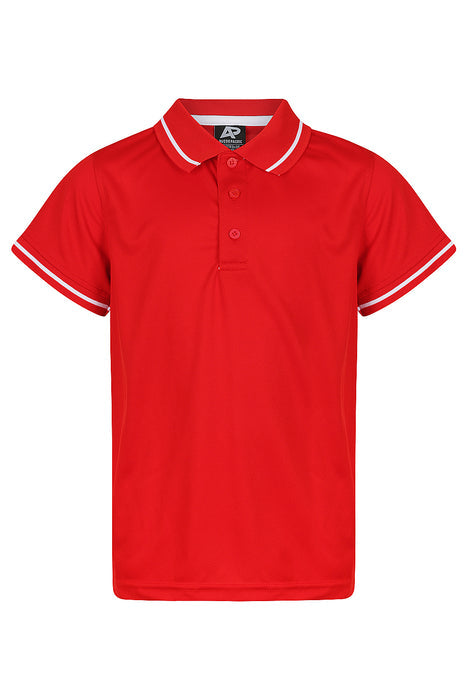 Cottesloe Kids Polos - RED/WHITE
