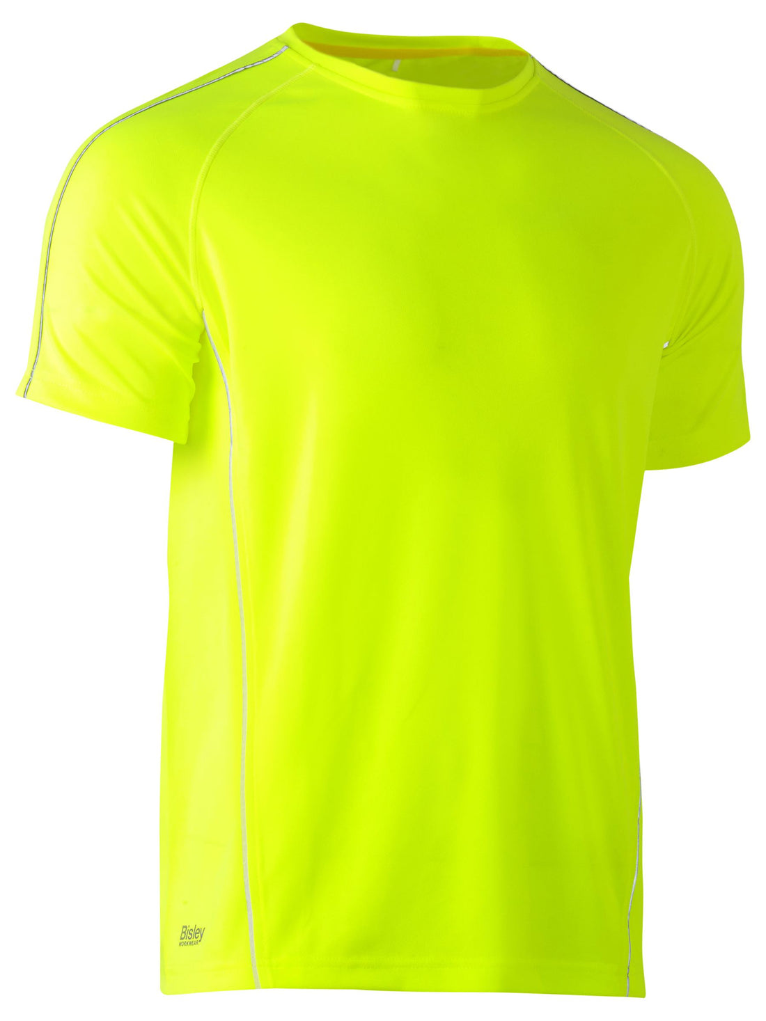 Bisley Cool Mesh Tee with Reflective Piping BK1426 - Yellow front
