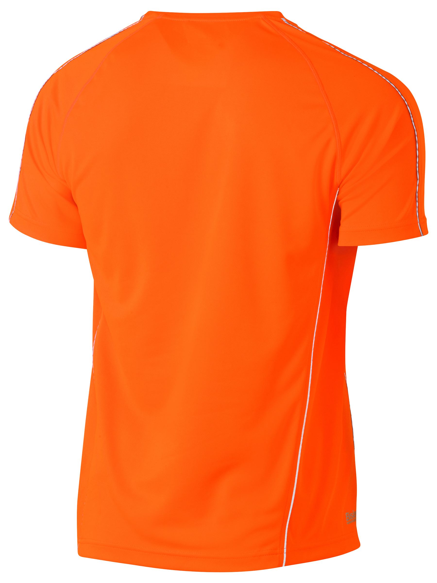 Bisley Cool Mesh Tee with Reflective Piping BK1426 - Orange front