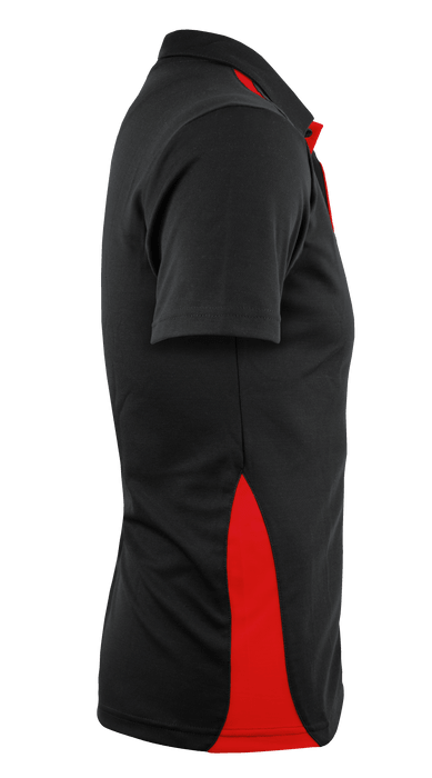 Paterson Mens Polos - BLACK/RED