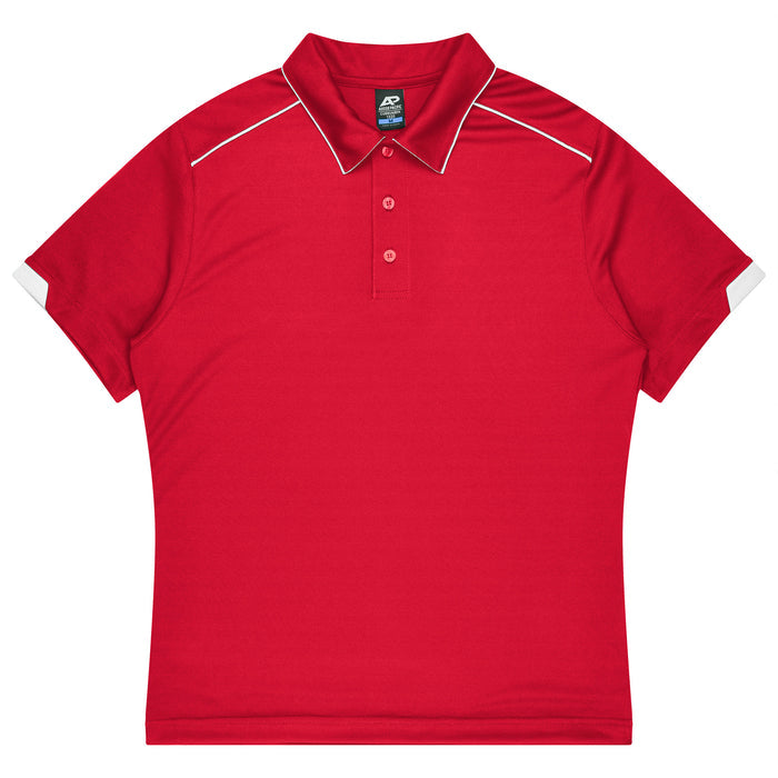 Currumbin Kids Polos - RED/WHITE