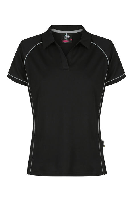 Endeavour Lady Polos - BLACK/SILVER