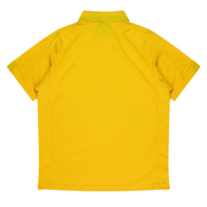 Flinders Mens Polos - CANARY/BLACK