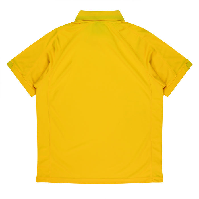 Flinders Mens Polos - CANARY/BLACK