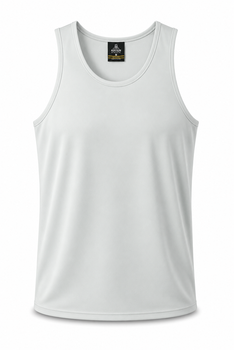 Botany Mens Singlets - WHITE