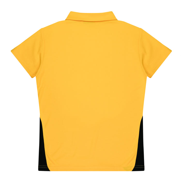 Paterson Lady Polos - GOLD/BLACK