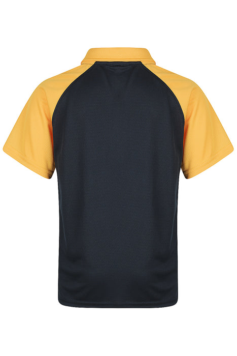 Manly Kids Polos - NAVY/GOLD