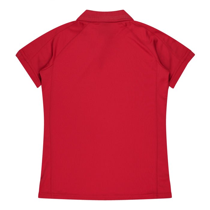 Flinders Lady Polos - RED/WHITE