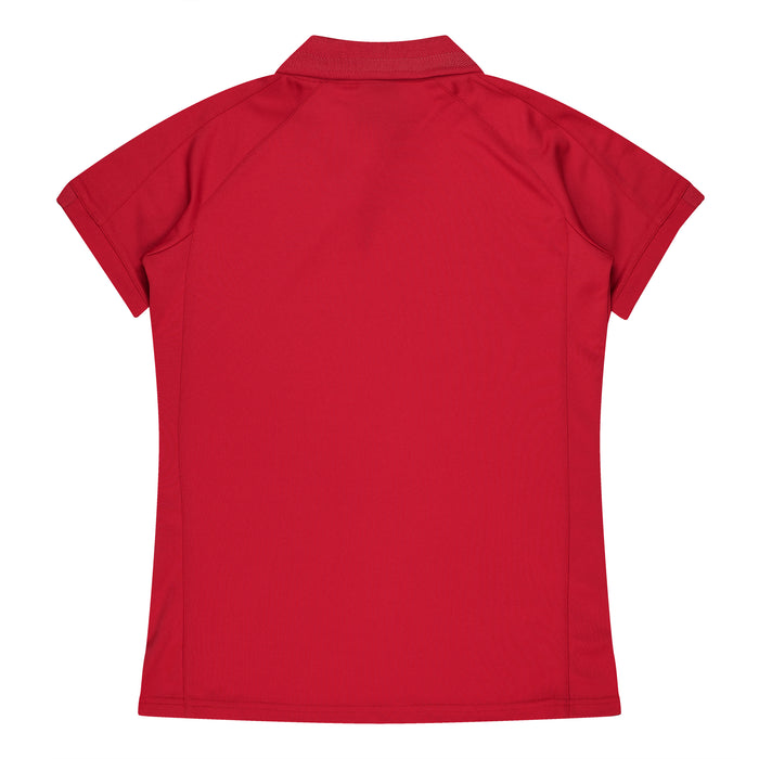 Flinders Lady Polos - RED/WHITE
