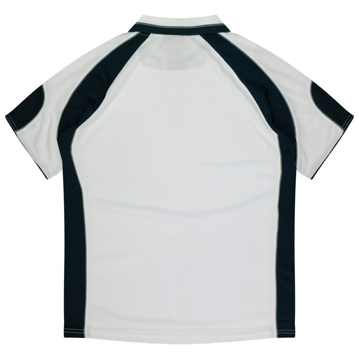 Murray Kids Polos - WHITE/NAVY