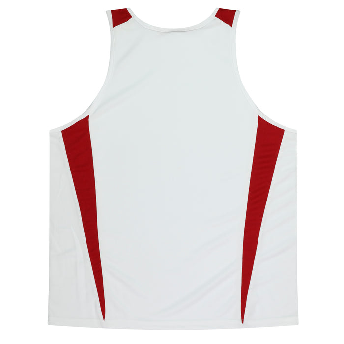 Eureka Kids Singlets - WHITE/RED