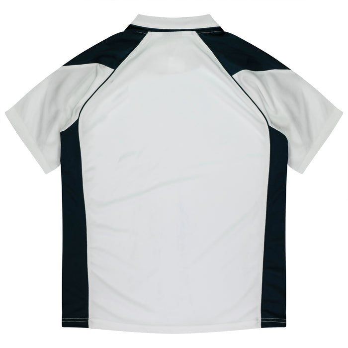 Premier Kids Polos - WHITE/NAVY