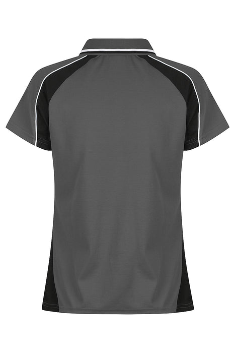 Panorama Lady Polos - SLATE/BLACK/WHITE