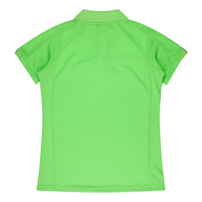 Flinders Lady Polos - APPLE/BLACK