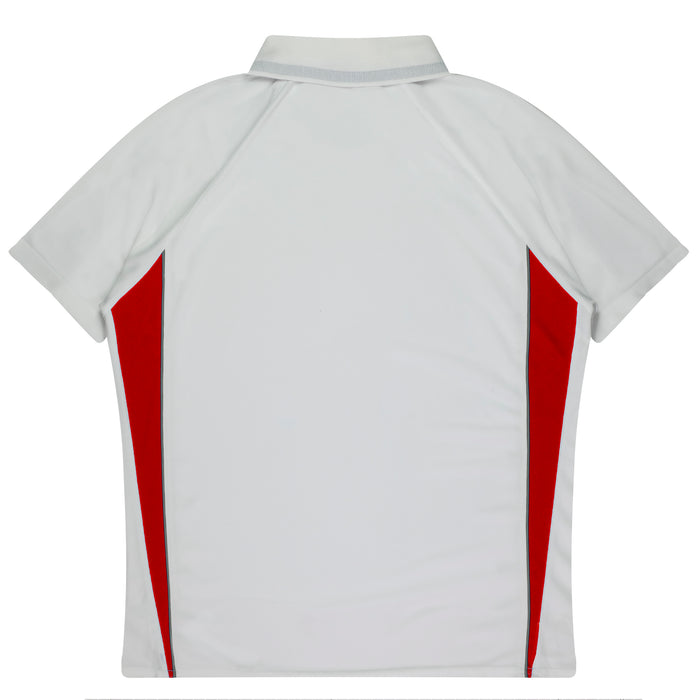Eureka Kids Polos - WHITE/RED
