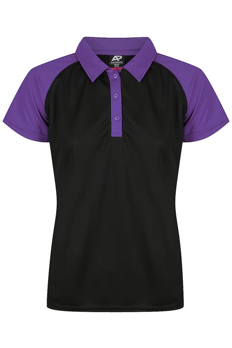 Manly Lady Polos - BLACK/ELECTRIC PURPLE