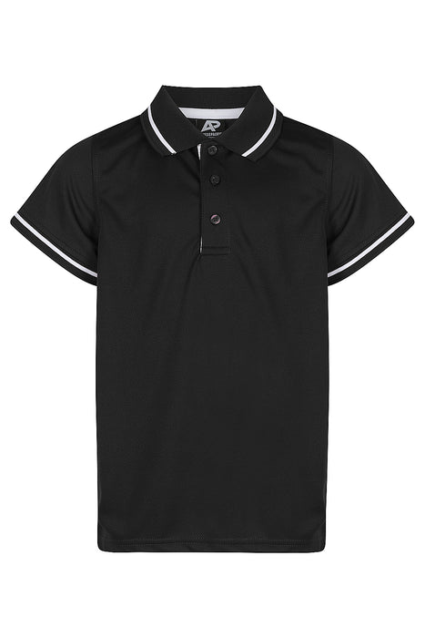 Cottesloe Kids Polos - BLACK/WHITE