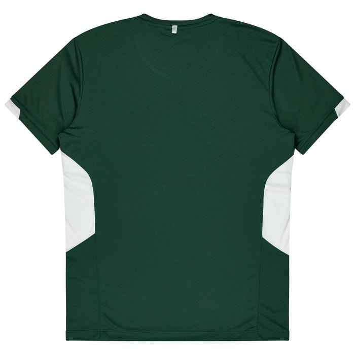 Tasman Mens Tees - BOTTLE/WHITE