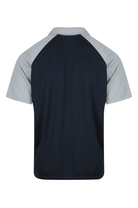 Manly Mens Polos - NAVY/SILVER