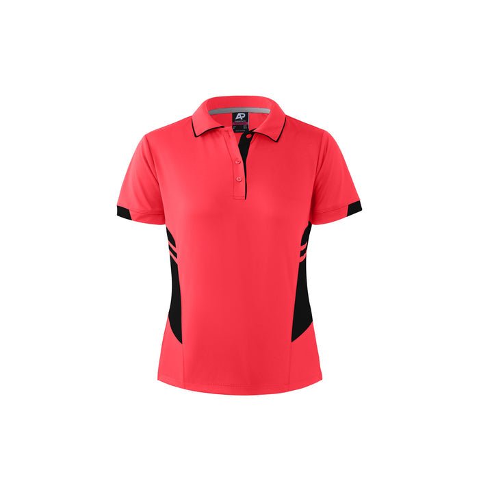 Tasman Lady Polos - NEON PINK/BLACK