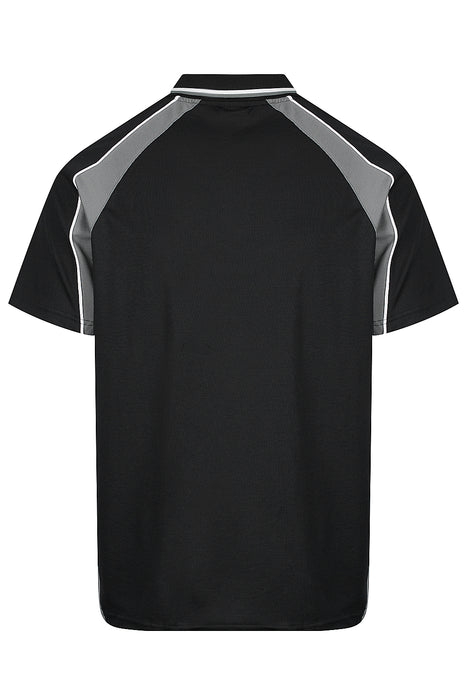 Panorama Mens Polos - BLACK/ASHE/WHITE
