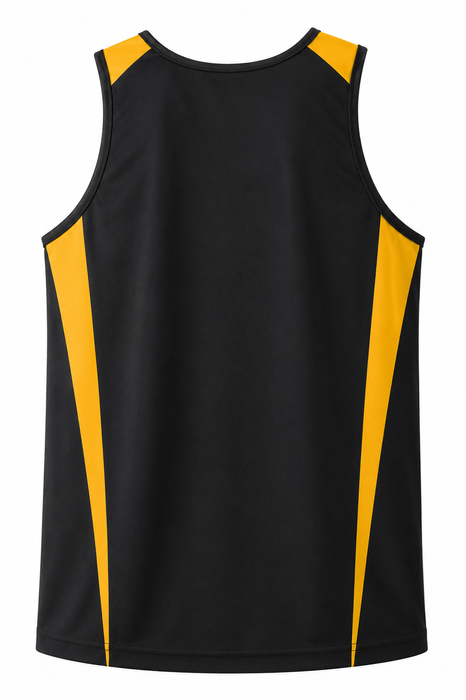 Eureka Mens Singlets - BLACK/GOLD