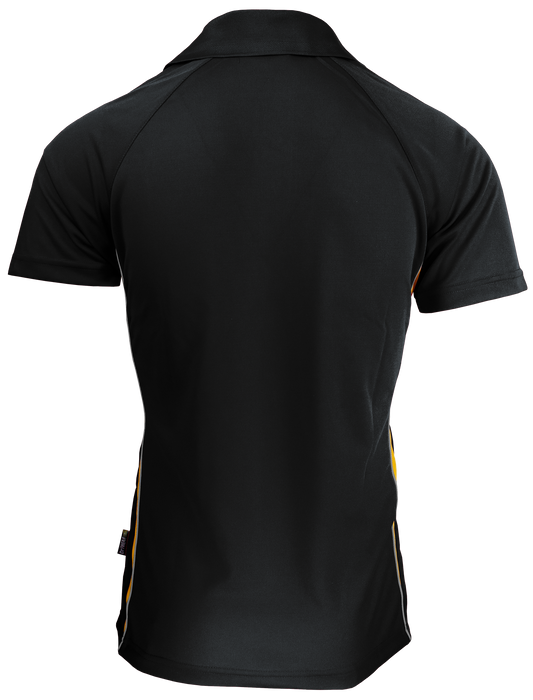 Eureka Mens Polos - BLACK/GOLD