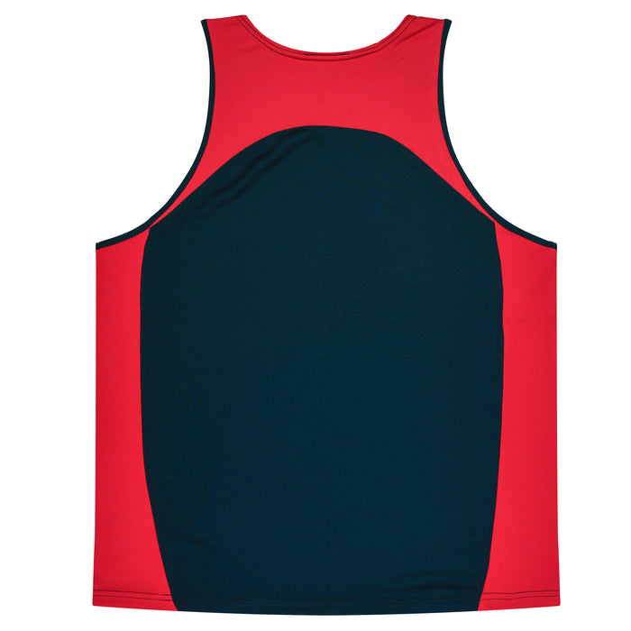 Premier Kids Singlets - NAVY/RED