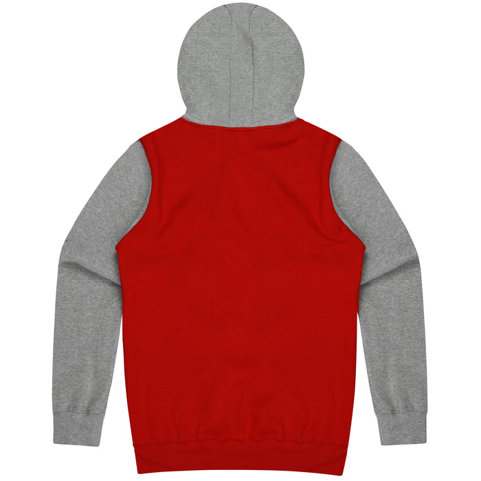 Monash Mens Hoodies - RED/GREY