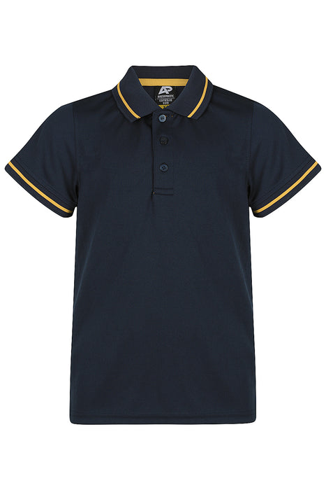 Cottesloe Kids Polos - NAVY/GOLD