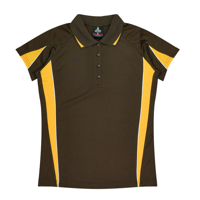 Eureka Lady Polos - CHOCOLATE/GOLD