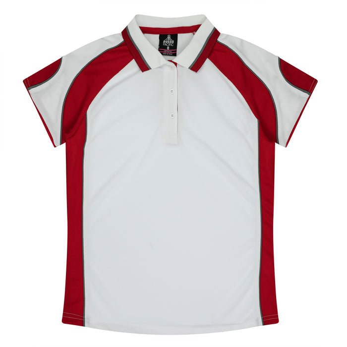Murray Lady Polos - WHITE/RED