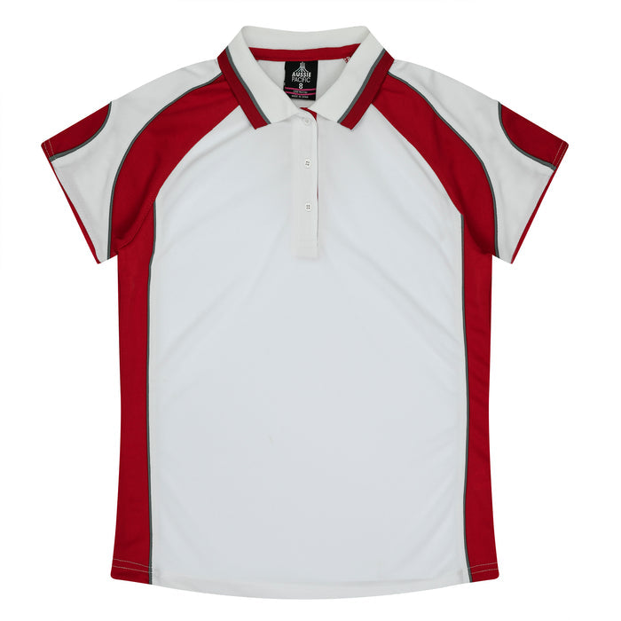 Murray Lady Polos - WHITE/RED
