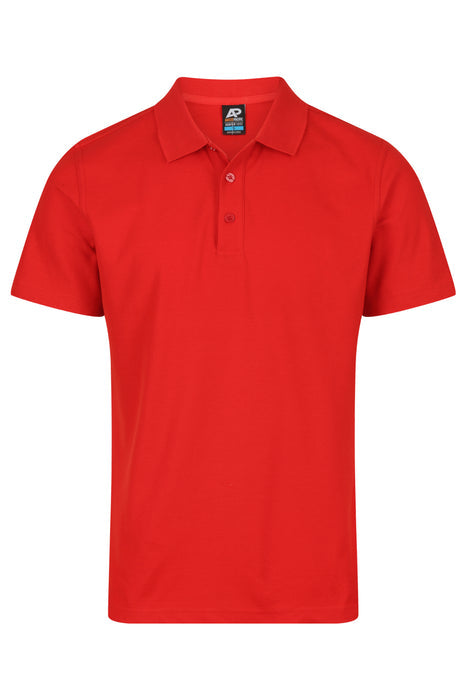 Hunter Mens Polos - RUBY RED