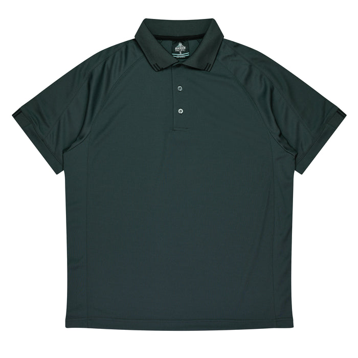Flinders Mens Polos - SLATE/BLACK