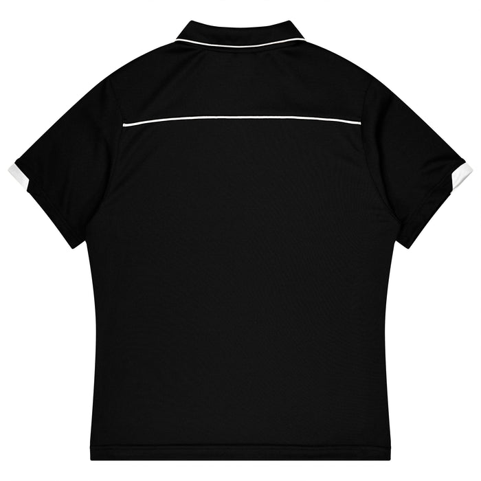 Currumbin Kids Polos - BLACK/WHITE