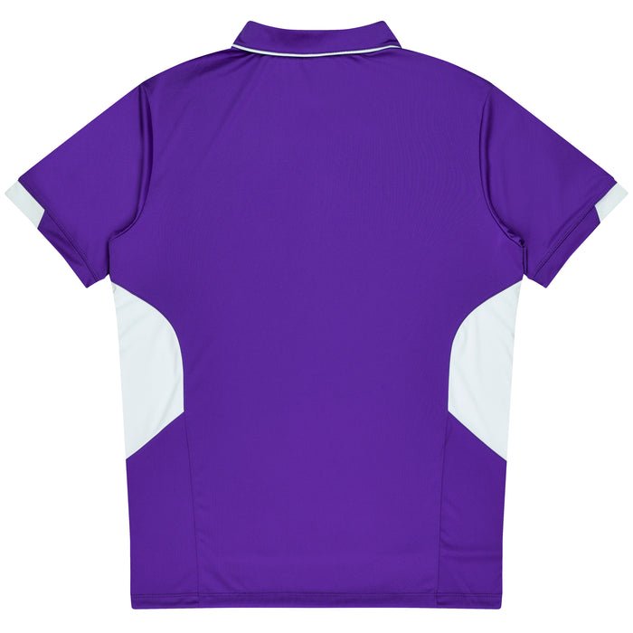 Tasman Kids Polos - PURPLE/WHITE