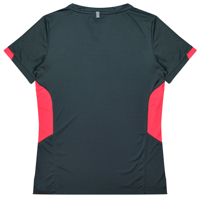 Tasman Lady Tees - SLATE/NEON PINK