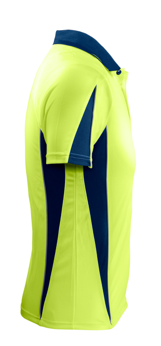 Eureka Mens Polos - YELLOW/NAVY