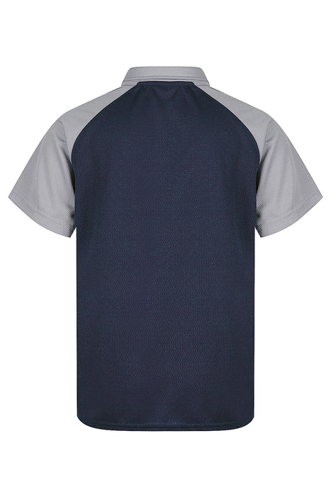 Manly Kids Polos - NAVY/SILVER