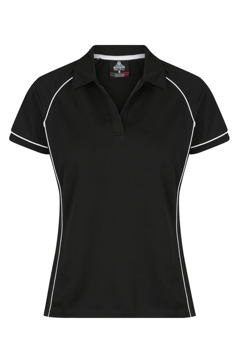 Endeavour Lady Polos - BLACK/WHITE