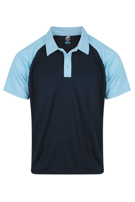 Manly Mens Polos - NAVY/SKY