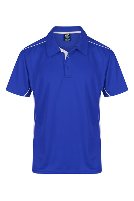 Kuranda Mens Polos - ROYAL/WHITE