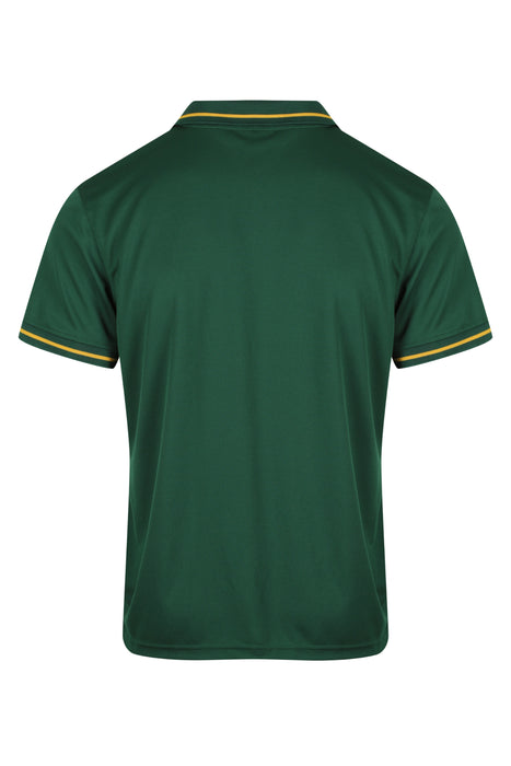 Cottesloe Mens Polos - BOTTLE/GOLD
