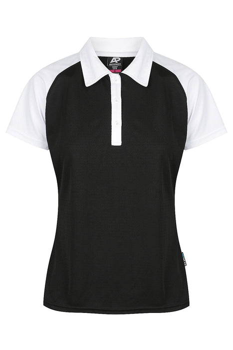 Manly Lady Polos - BLACK/WHITE