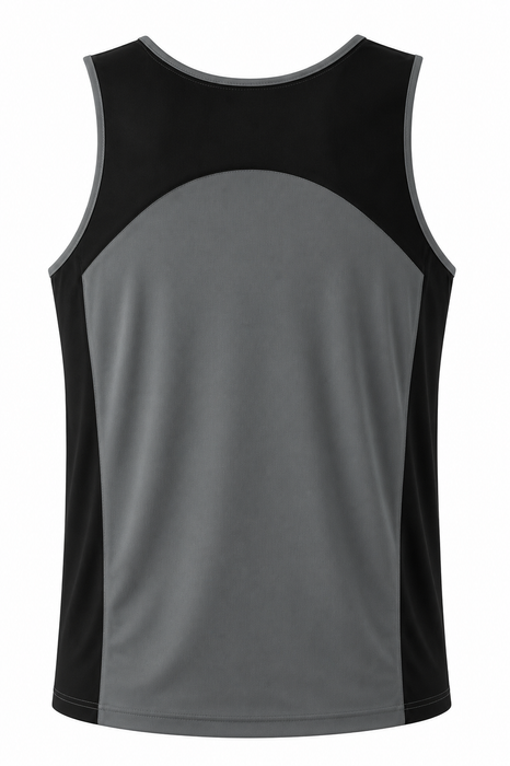 Premier Mens Singlets - ASHE/BLACK