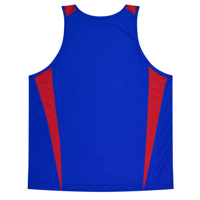 Eureka Kids Singlets - ROYAL/RED
