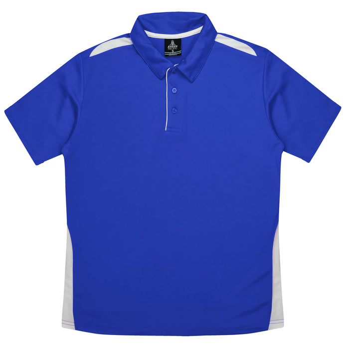 Paterson Kids Polos - ROYAL/WHITE